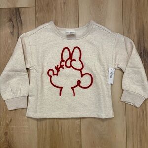GAP Minnie Mouse Cream Sweatshirt NWT